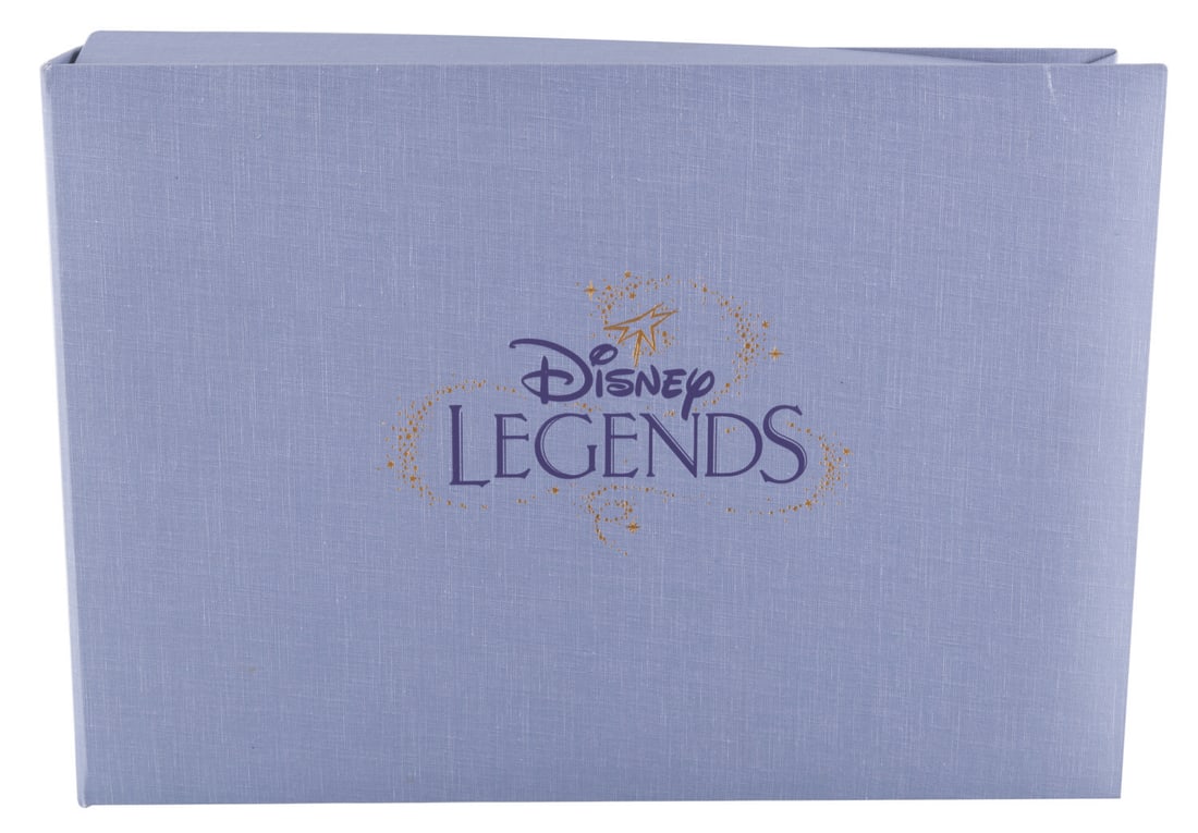 A Peter Ellenshaw Disney Legends Binder.: (Disney, 2002-2008) A Disney Legends Commemorative Edition binder presented to Peter Ellenshaw, a matte artist and production designer, known for his artistic contributions to such Disney classics as