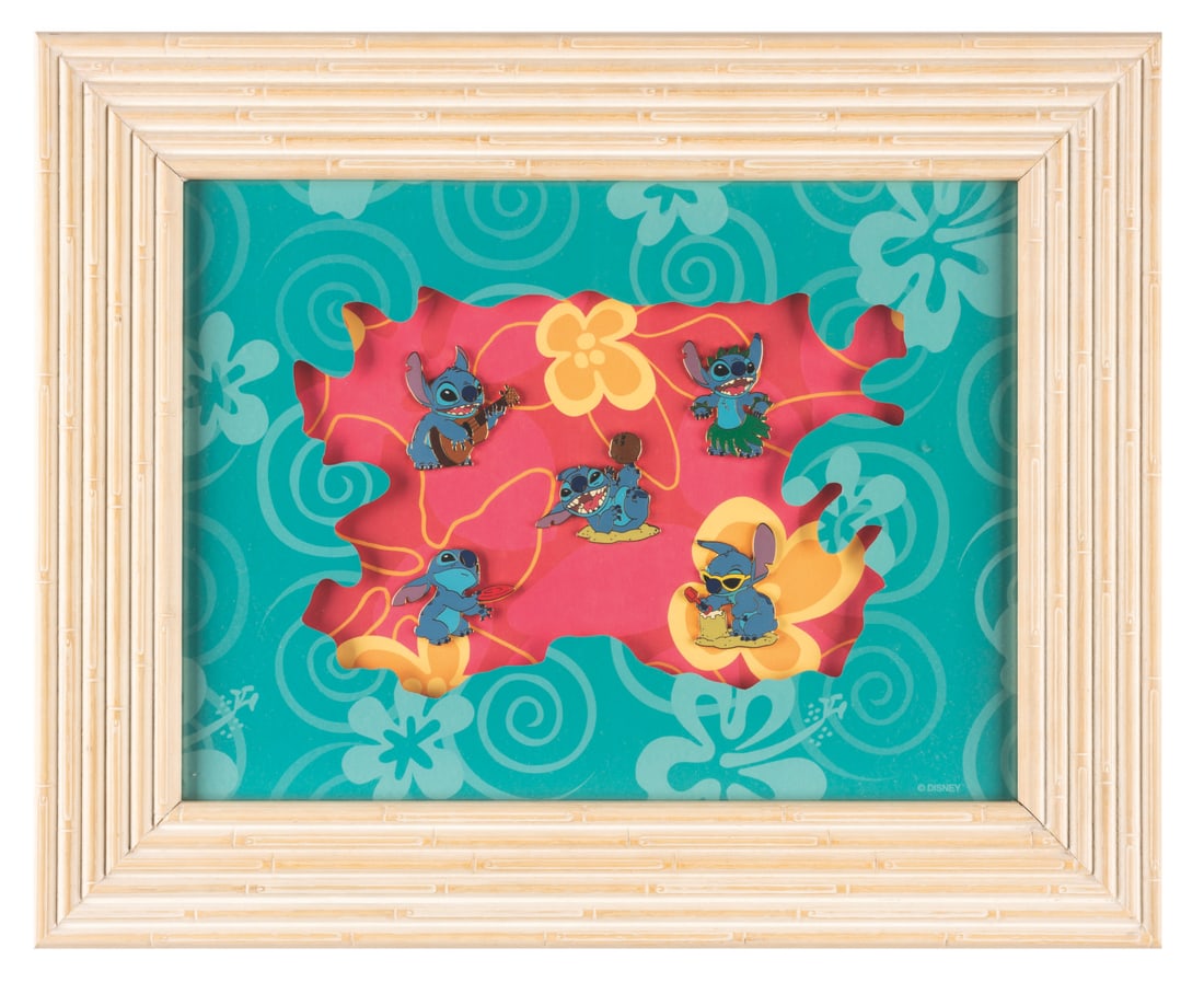 A “Stitch Having Fun?? Framed Pin Set. (1 of 2)