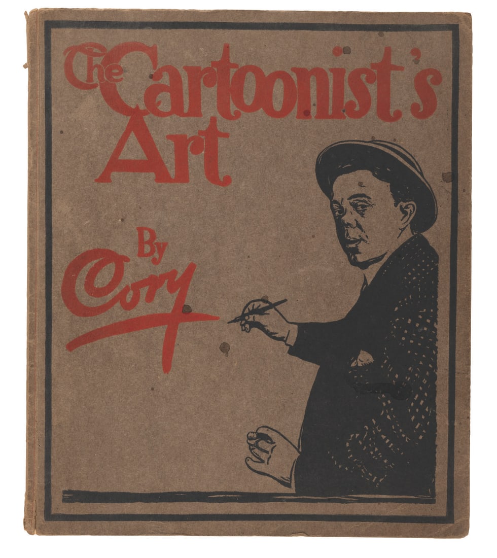 A The Cartoonist's Art by Cory Book.: (J. Campbell Cory, 1920) A rare The Cartoonist's Art book by American Newspaper Cartoonist John Benjamin Cory, that was likely a valuable tool for the young Bob Clampett as he learned the basics of ca
