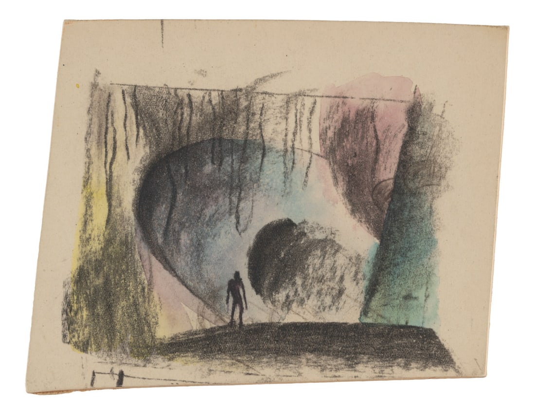 A Cavern Concept Drawing for "Warlord of Mars." (1 of 1)