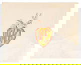 A Bugs Bunny on the Warner Brothers Shield Drawing.