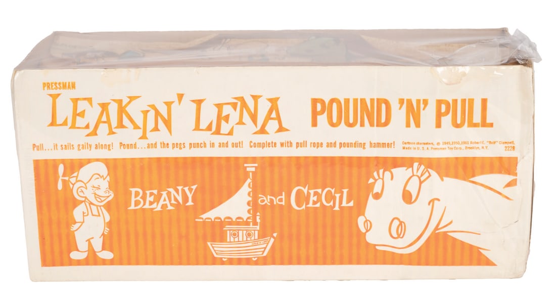 A Leakin' Lena Pound 'n' Pull Toy Boat. (1 of 3)