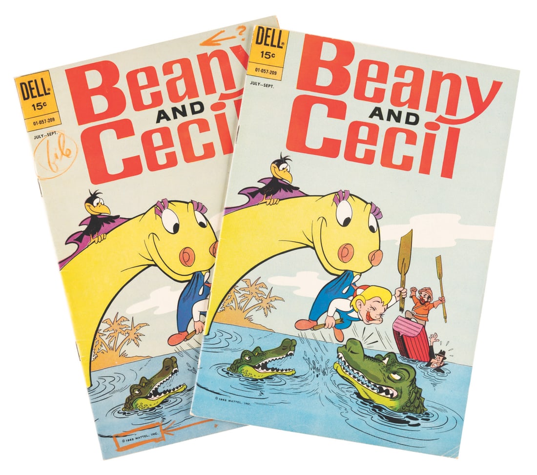 A Pair of Beany and Cecil 1962 #1 Dell Comics. (1 of 3)
