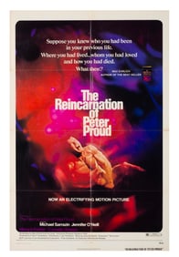 A "The Reincarnation of Peter Proud" One-Sheet Poster.