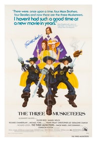 A "The Three Musketeers" Signed One-Sheet Poster.