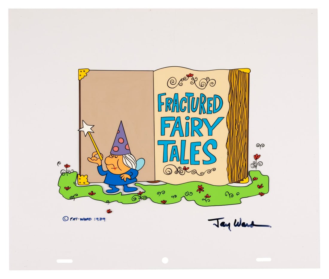 A Fractured Fairy Tales Scene Cel Signed Jay Ward. (1 of 2)