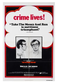 A "Take the Money and Run" One-Sheet Poster.