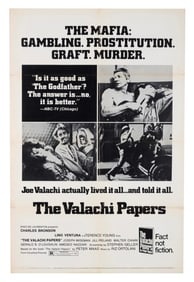 A "The Valachi Papers" One-Sheet Poster.
