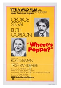 A "Where's Poppa?" One-Sheet Poster.