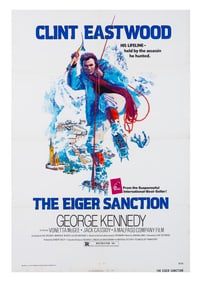 A "The Eiger Sanction" One-Sheet Poster.