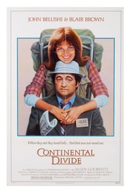 A "Continental Divide" One-Sheet Poster.