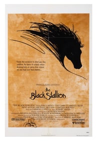 A Mickey Rooney Signed "The Black Stallion" One-Sheet Poster.