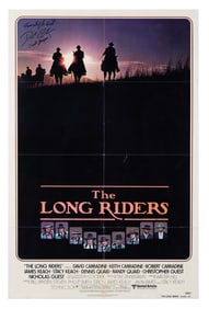 A David Carradine Signed "The Long Riders" Advance One-Sheet.