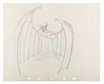 A Production Drawing of Chernabog from “Fantasia.