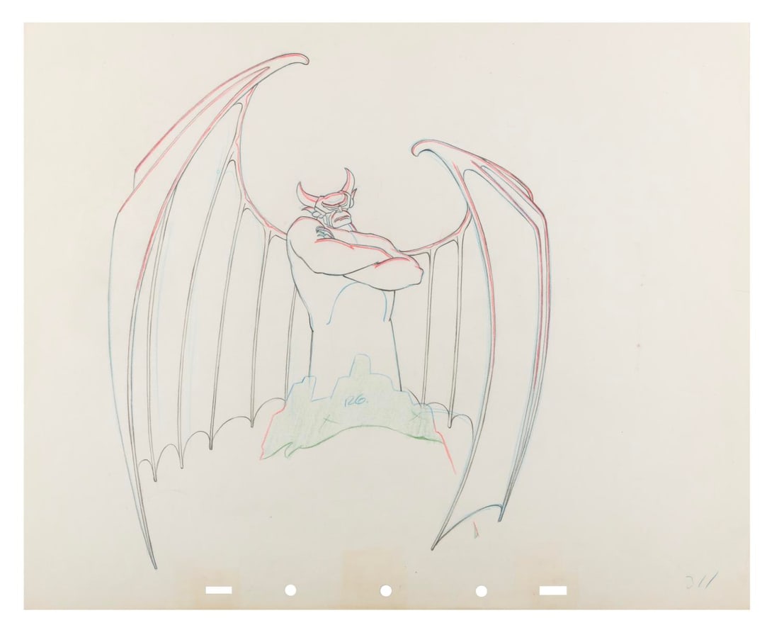 A Production Drawing of Chernabog from “Fantasia. (1 of 1)