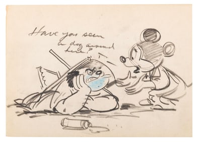 A Mickey Mouse Storyboard Panel.