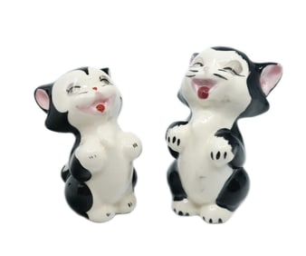 A Pair of Brayton Laguna Figaro Hand-Painted Ceramic Figurines.