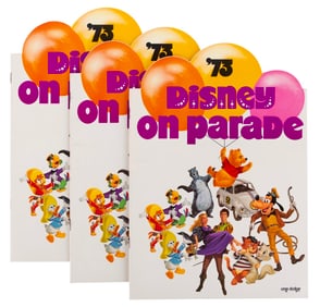 A Trio of 1973 Disney On Parade Programs.
