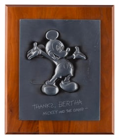 A Walt Disney Studios Retirement Plaque.