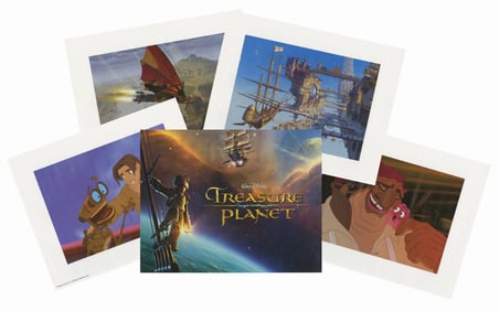 A Treasure Planet Lithograph Portfolio Set.