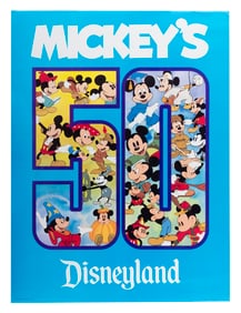 A Mickey's 50th Birthday Poster.