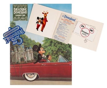 Disneyland 25th Anniversary Cast Member Memorabilia.