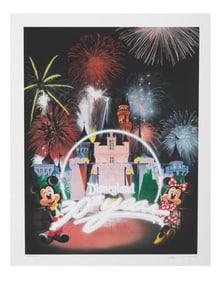 A Disneyland 30th Anniversary Charles Boyer Lithograph.