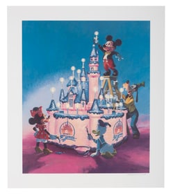 A Disneyland 30th Anniversary Litho Signed by Charles Boyer.