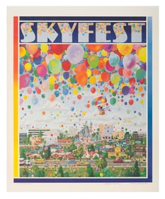 A Charles Boyer Disneyland Skyfest Lithograph.