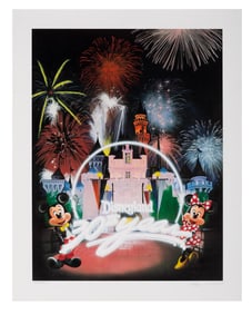 A Charles Boyer Disneyland 30th Anniversary Lithograph.