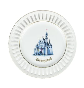 A Disneyland Souvenir Decorative Plate.