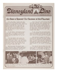 A 1977 Issue of The Disneyland Line.