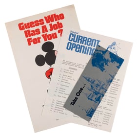 Three Disneyland Employment Items.