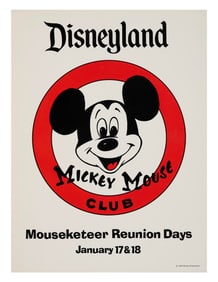 A 1980s Mickey Mouse Club Reunion Poster.