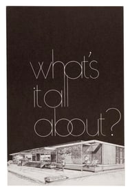 A "What's It All About?" Cast Member Booklet.