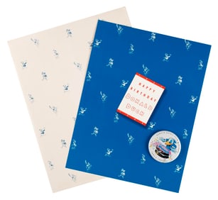 A Donald Duck 55th Birthday Print and Button.
