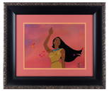 A Hand-Painted Pocahontas Employee Limited Edition Cel.
