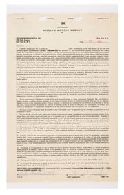 A Judy Garland Signed Contract.
