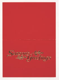A Frank Sinatra Signed Season’s Greetings Card.