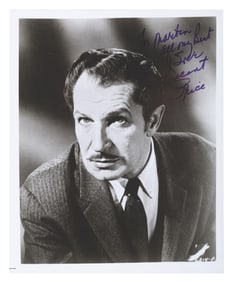 A Signed Vincent Price Headshot.