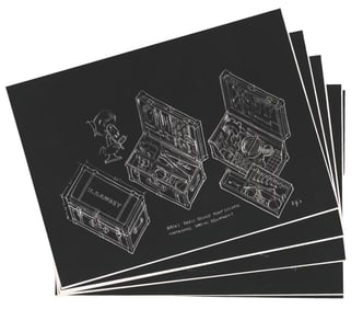 A Collection of Harper Goff "Hec Ramsey" Concept Prints.