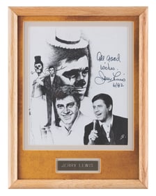 A Jerry Lewis Signed Photo.
