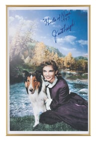 A Janet Leigh Signed "Hills of Home" Reproduction Photo.