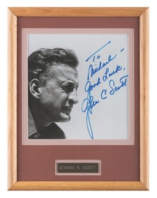 A Signed Photo of George C. Scott.