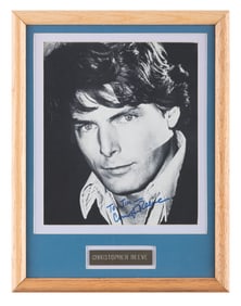 A Signed Christopher Reeve Headshot.