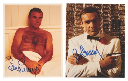 A Pair of Signed Sean Connery Photos.