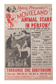 A Movieland Animal Stars in Person Poster.