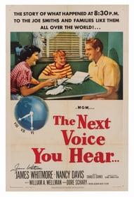 A James Whitmore Signed “The Next Voice You Hear" One-Sheet.