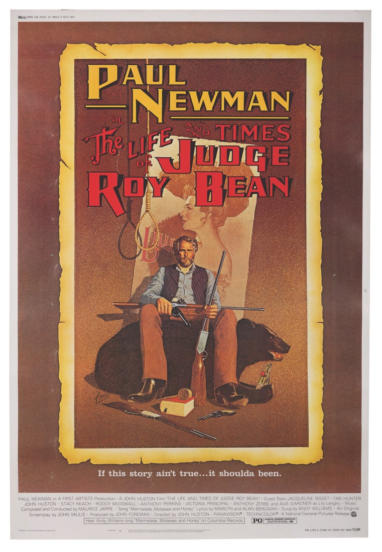 A “The Life and Times of Judge Roy Bean" Bus Stop Poster. (1 of 1)