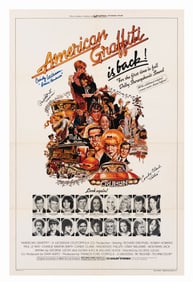 A Cast Signed “American Graffiti" Re-Release One-Sheet.